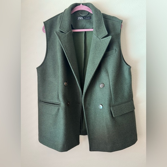 Zara Jackets & Blazers - Zara Woman’s Forest Green Wool Blazer